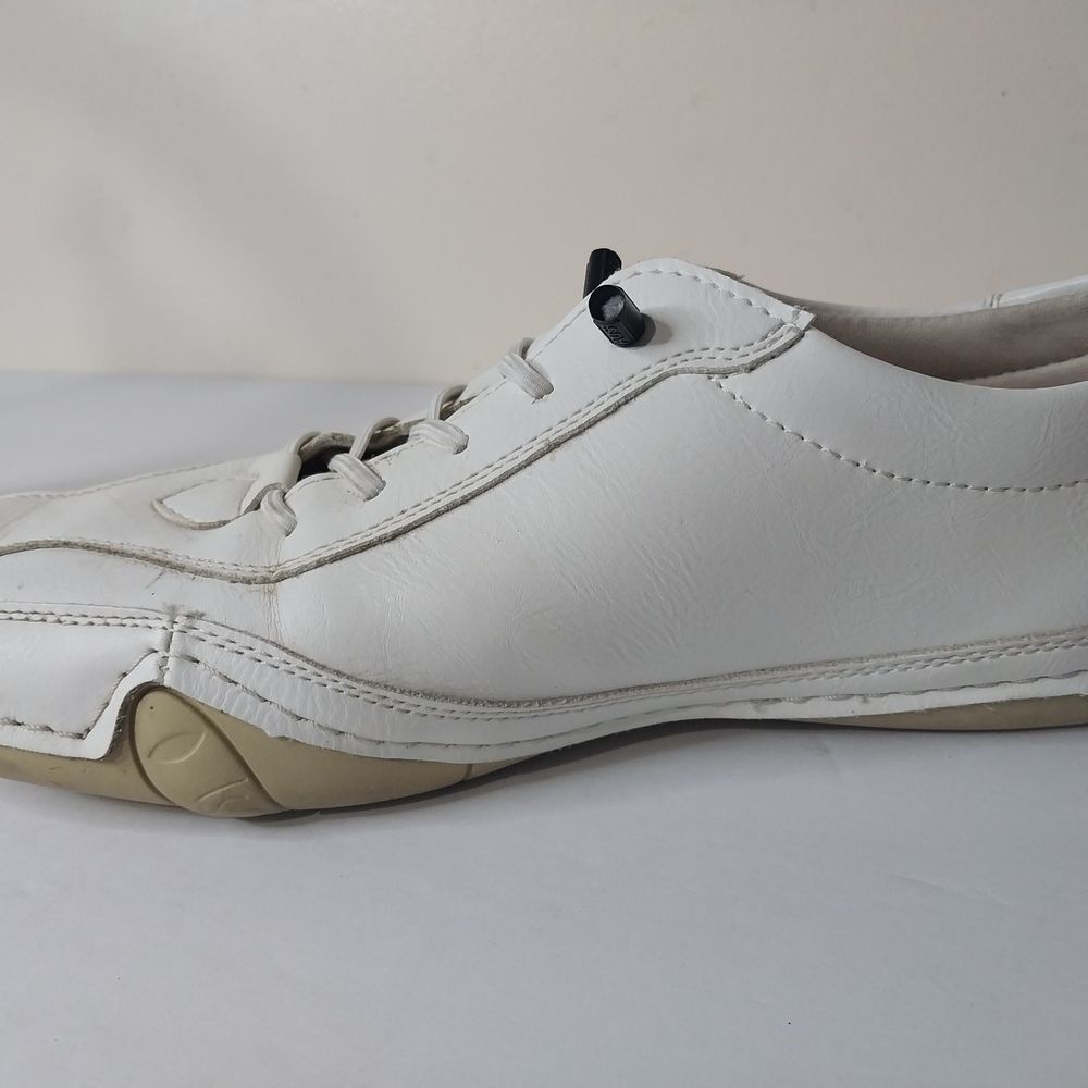 Salkin  Handmade White Leather Men's Sneakers Size 40 - Picture 8 of 11